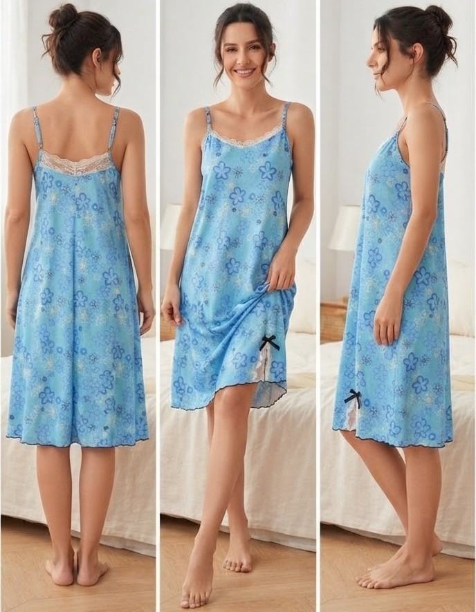 Pijamas Vestido Estampado Especial - Imagen 2