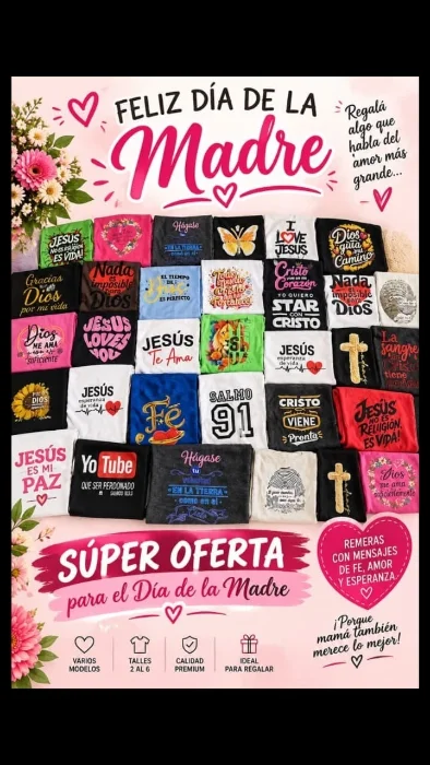 Remeras Cristianas Ideal para el Día de la Madre