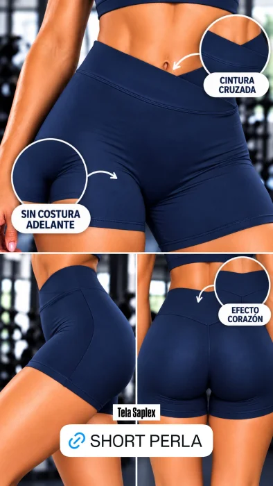 Short sin Costura Delantera