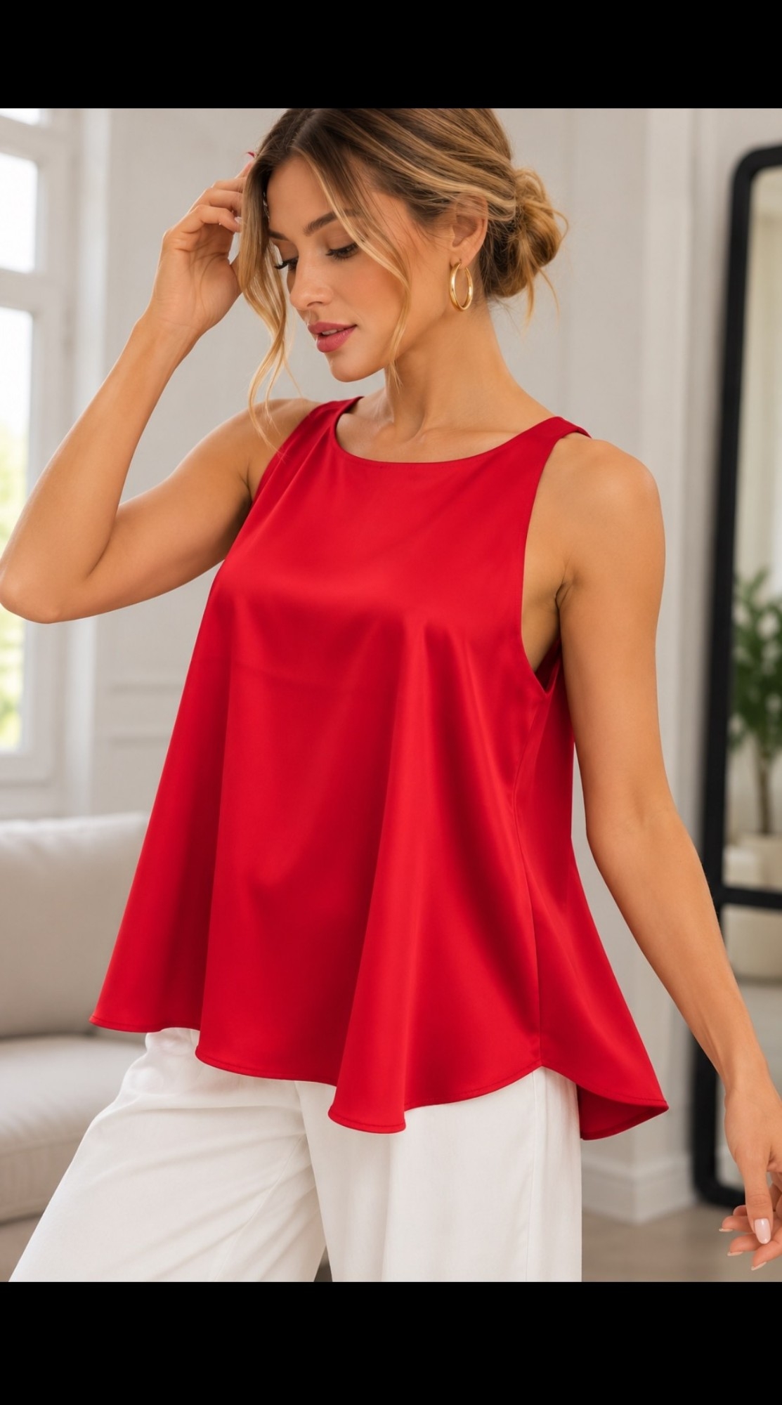 Musculosa de Vestir Satén - Imagen 5