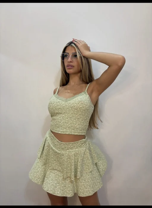 Conjunto Puntilla  Flor