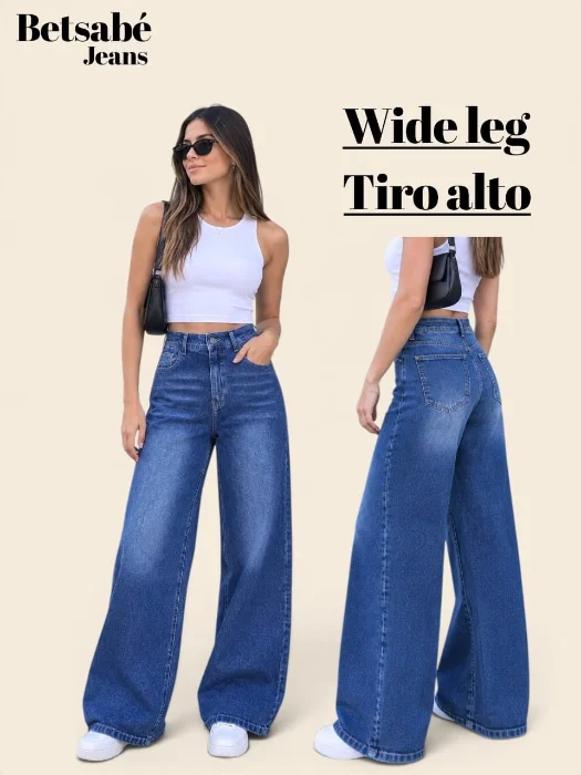 Wide Leg Tiro Alto