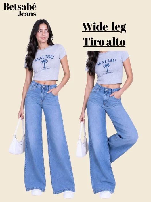 Wide Leg Tiro Alto
