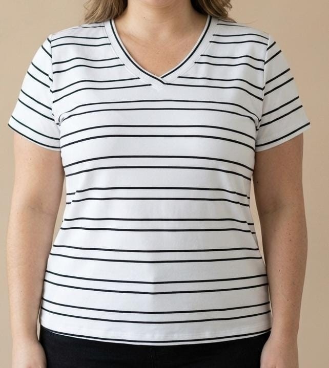 Remeras Rayadas Plus Size - Imagen 8