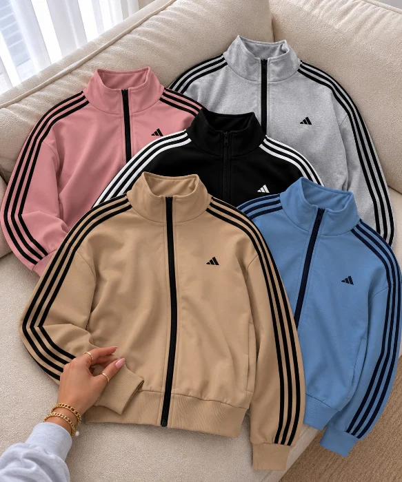 Campera Add Overside de Lycra Stella Logo Bordado y Bolsillos
