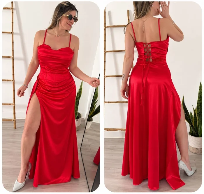 Vestido Satén (leer Descripción)