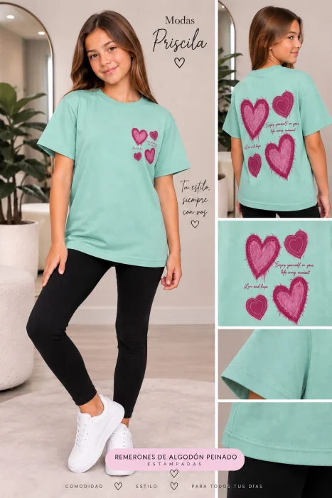 Remerones Algodón  Estampados