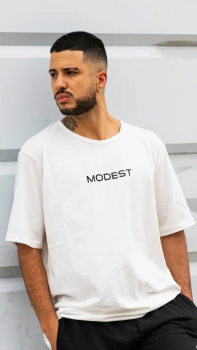 Remera Oversize Crudo Hombre Modest Jersey