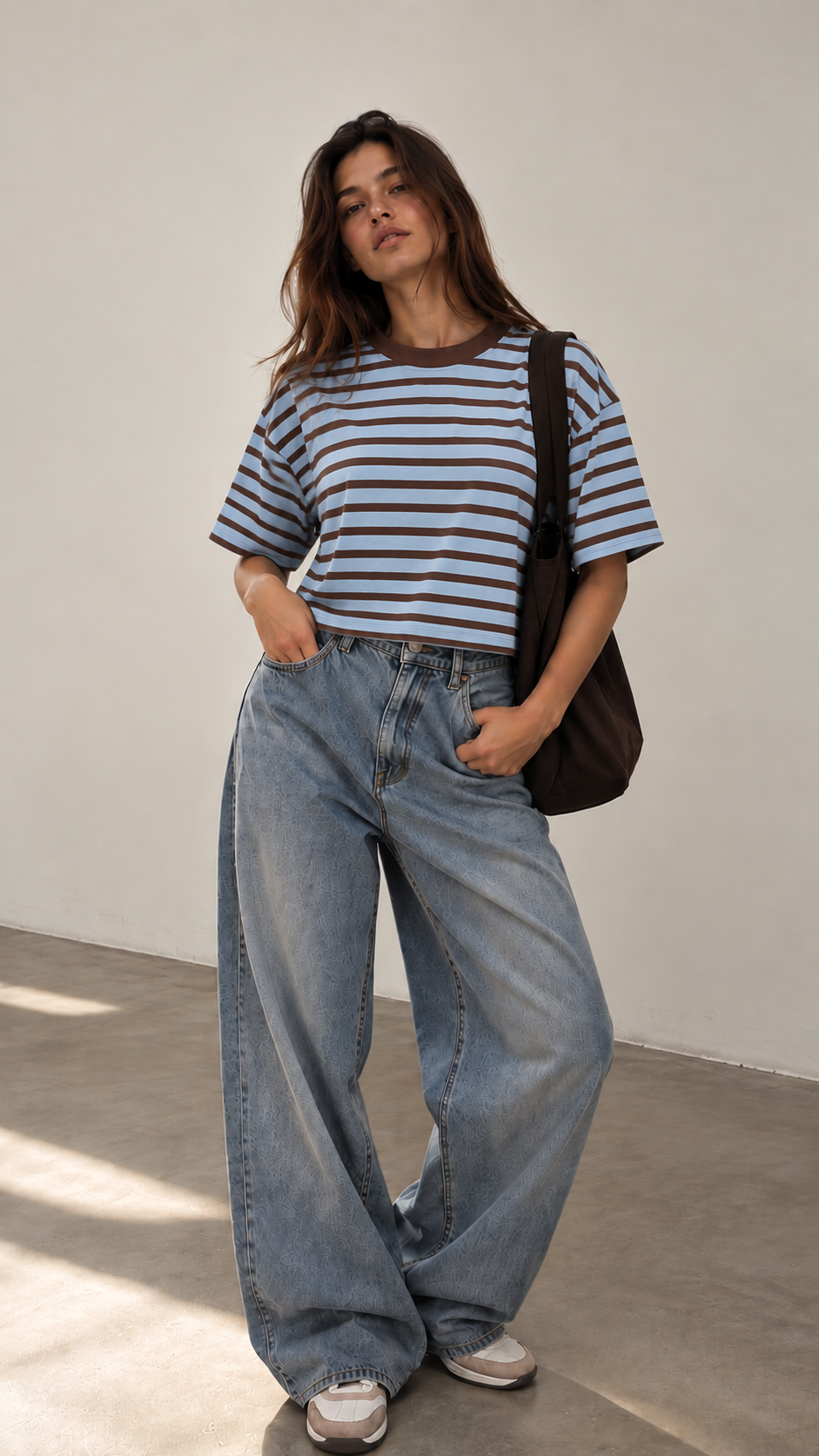 Remera Basica Rayada Boxy Fit Algodón Peinado 100% - Retrato%20editorial%20con%20jeans%20holgados%20nosalirea%20(1).png