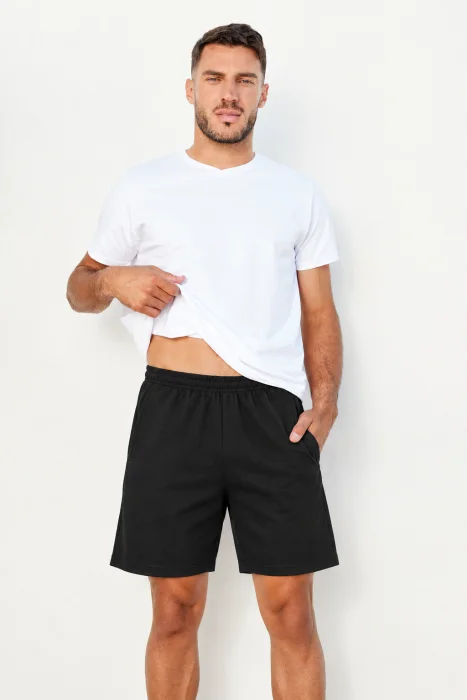 Bermuda Clásica de Algodón Hombre ( Rustico Peinado )