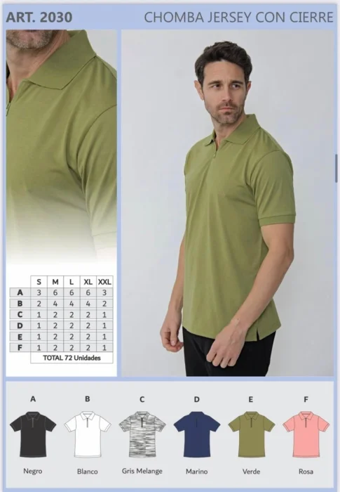 Chomba Jersey C/cierre Cód: 2030