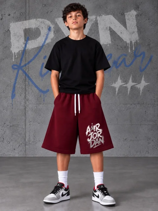 Bermuda Baggy con Diseño Rustico