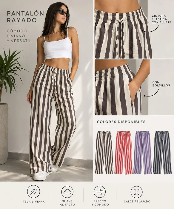 Pantalón Rayado