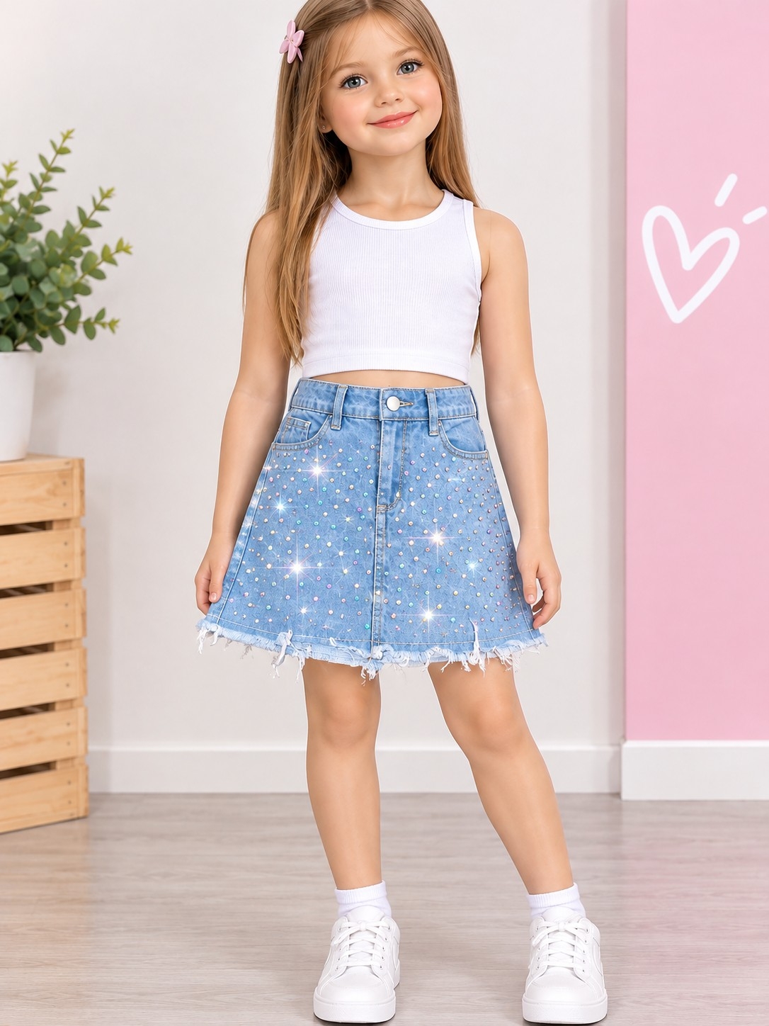 Nuevo Ingreso  Pollera  Jeans  Rígido - Imagen 3