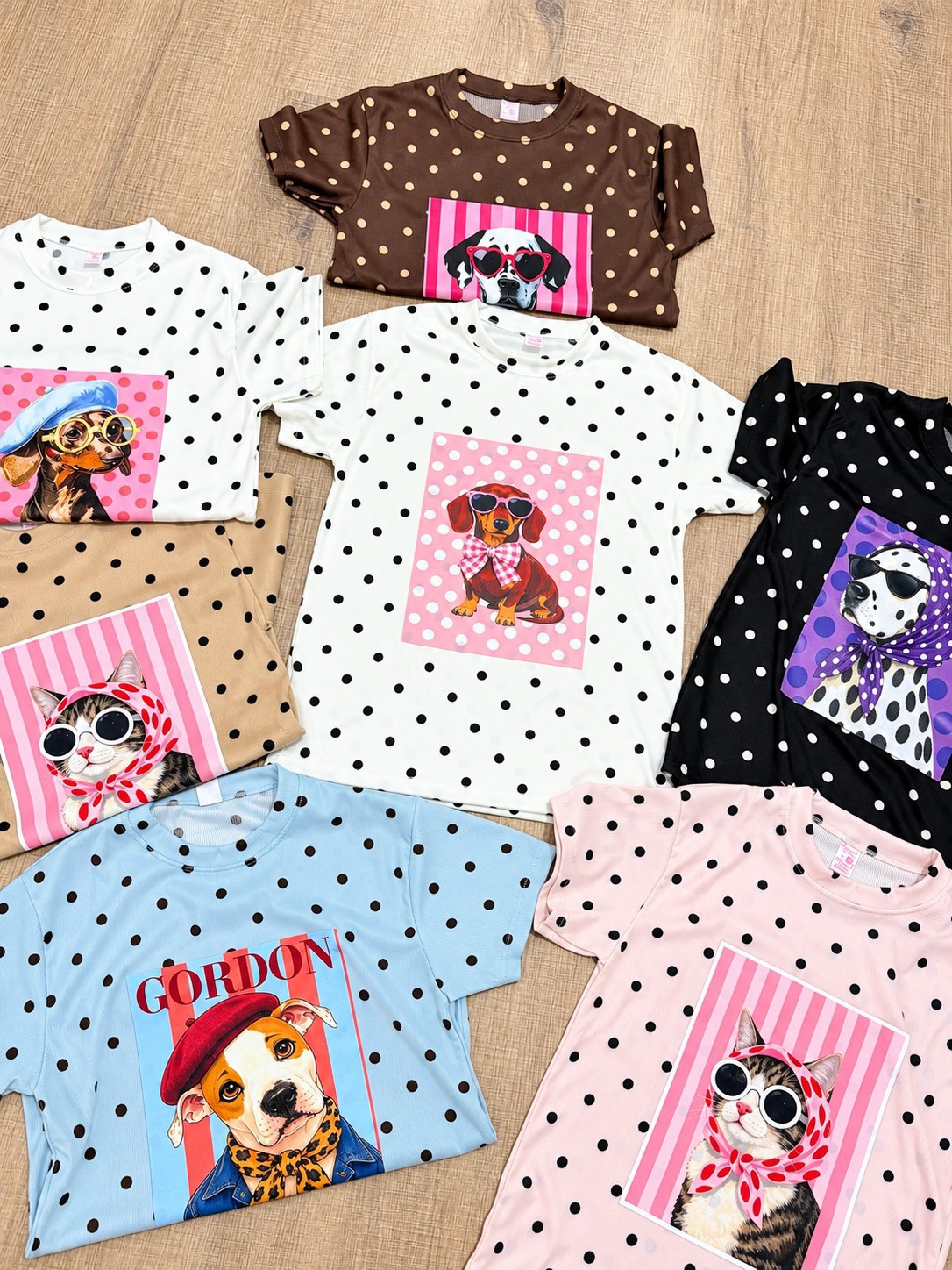 Remerones Morley Lunares con Estampas Mascotas <3 - Imagen 3