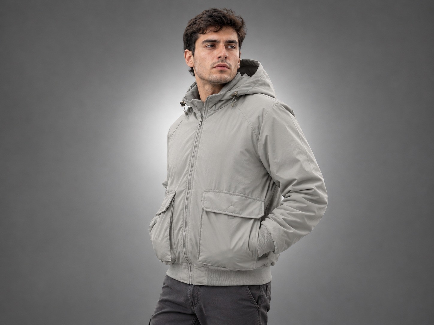 Campera Impermeable Rompeviento con Forro Liviano - Imagen 2