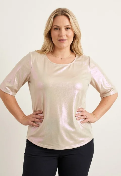 Remera Brillo Daiana 3/4