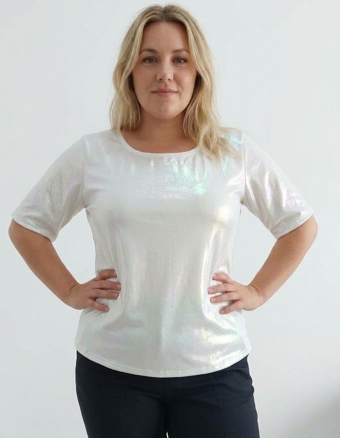 Remera Brillo Daiana 3/4 - Imagen 3