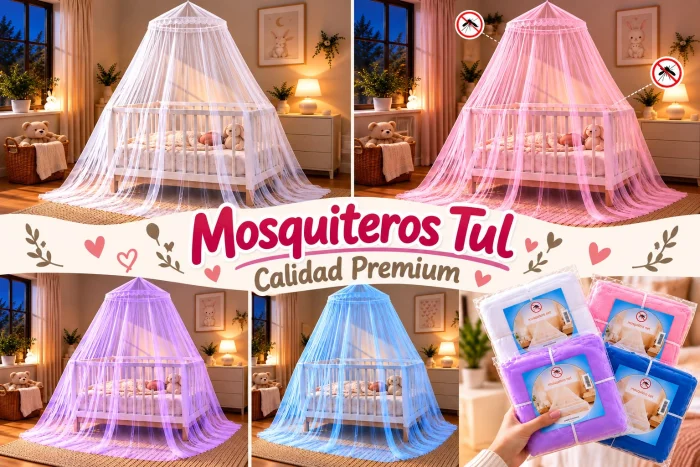 Mosquiteros Cuna Premium Analia Babies Surtido de Colores