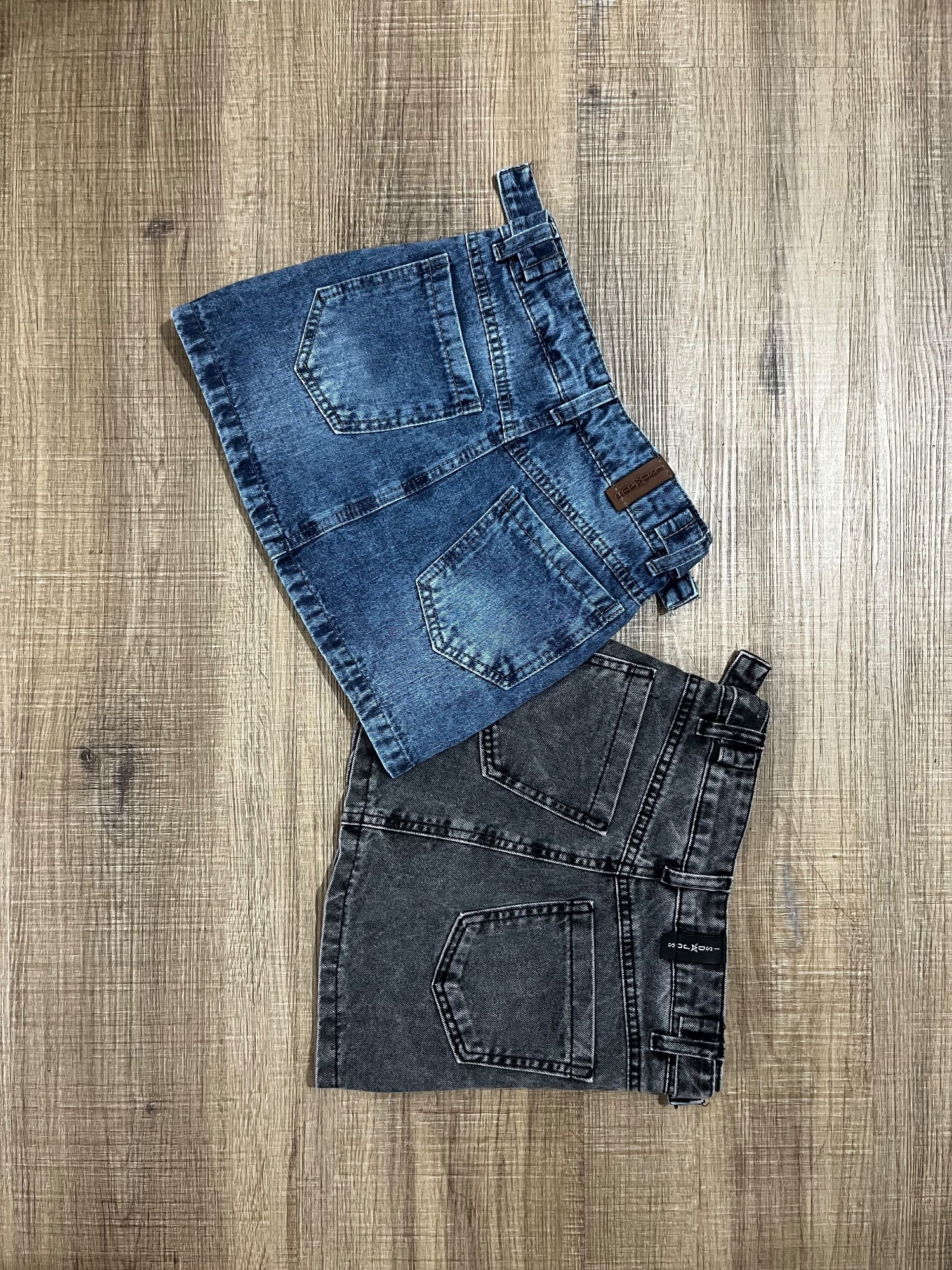 Short Pollera Jean Botones Napoleon Excelente Calidad - Imagen 2