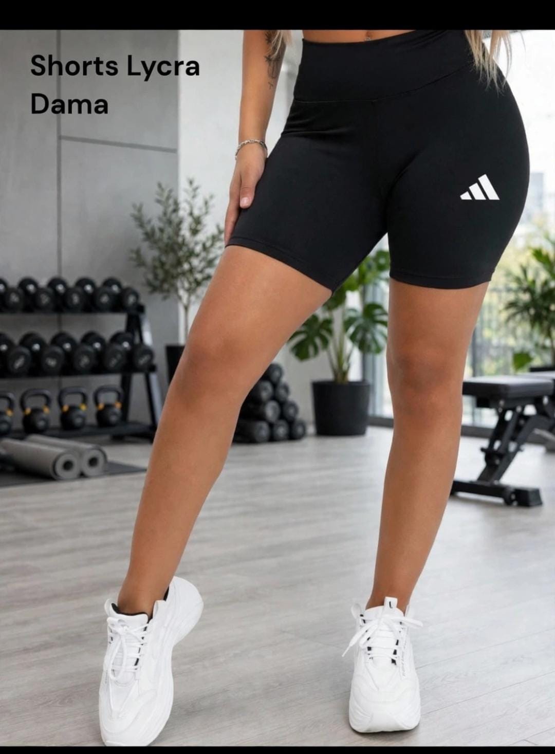 Shorts Lycra Dama Estampado Deportivo - Imagen 2