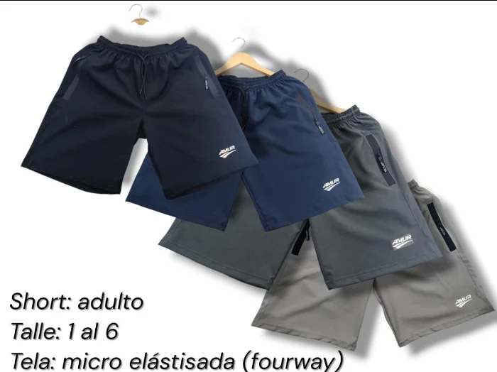 Shorts Microfibra con Cierre Engomado