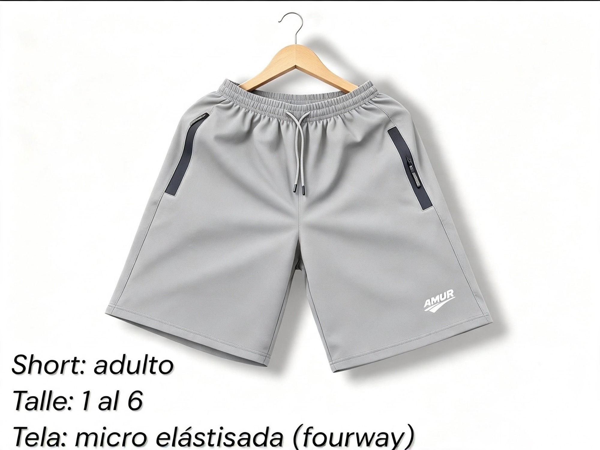 Shorts Microfibra con Cierre Engomado - Imagen 2