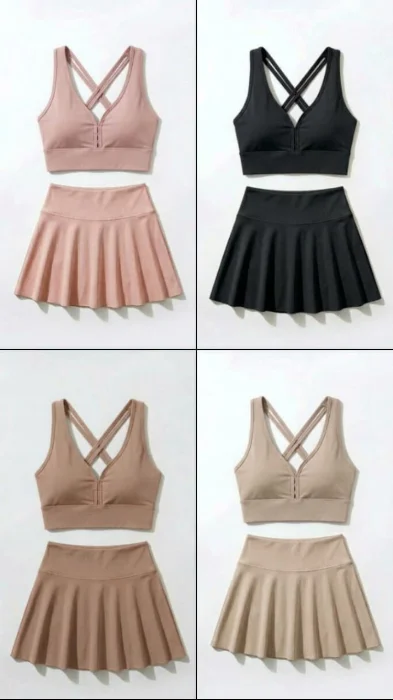 Conjunto Short Pollera