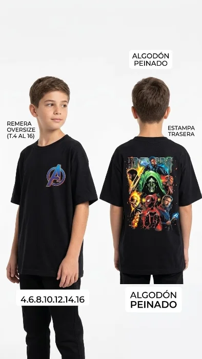 Avengers Oversize Niño