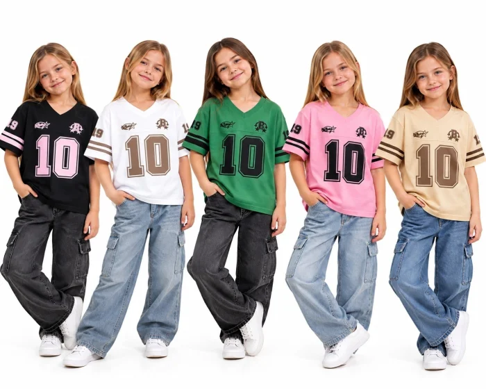 Remeras Boxi Números de Nena