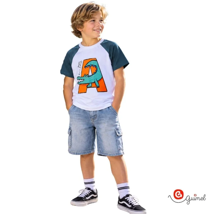 10279	remera Niño Teen Mc Rangran Combinada Cocodrilo a