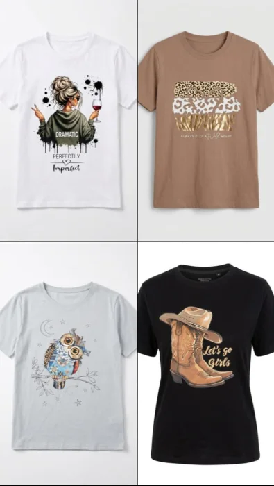 Remera de Algodón Estampada