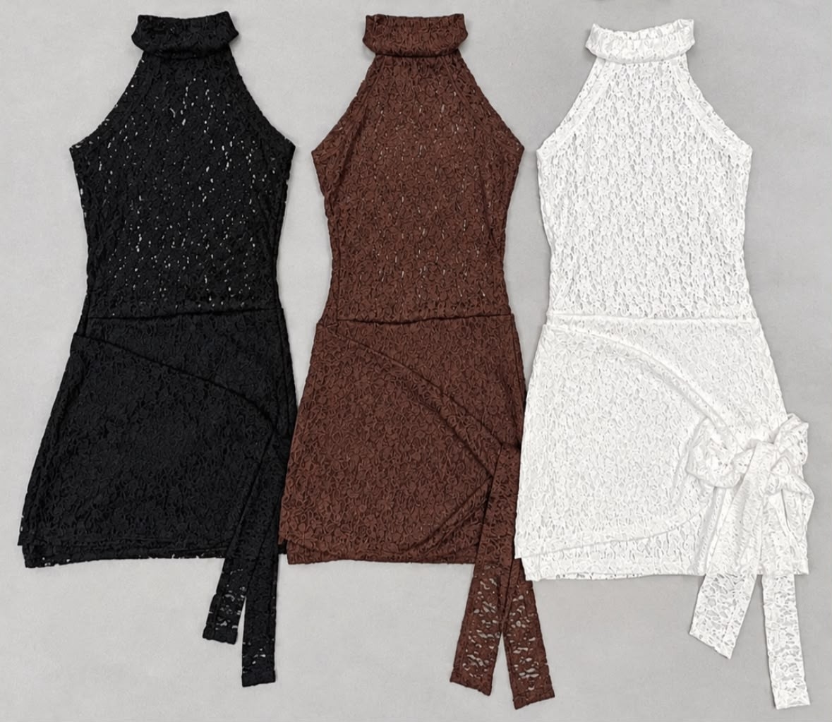 Vestido Encaje Nudo - Imagen 2