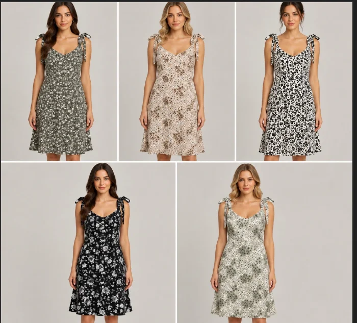 Vestido con Tiras