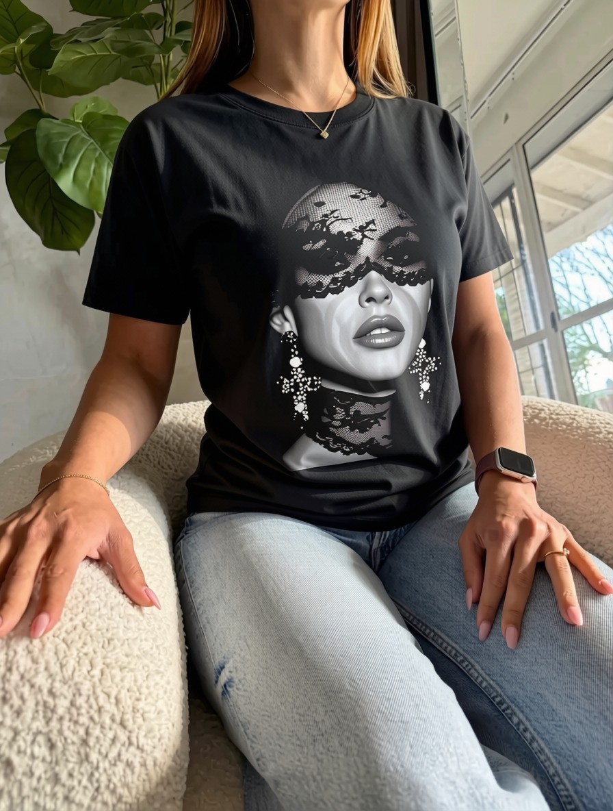 Remera Chica Antifaz Algodón - Imagen 2
