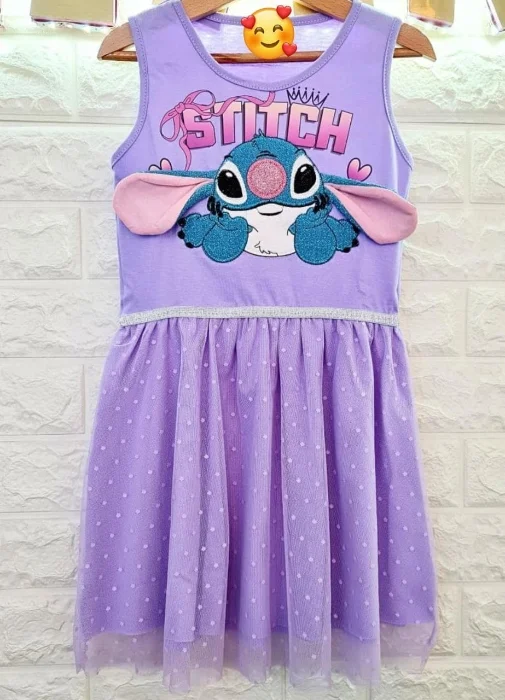Vestido de Stich Bordados con Tull
