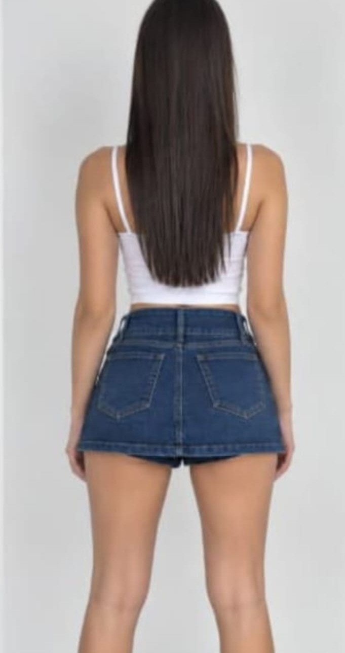 Short Pollera  Doble  Boton - Imagen 2