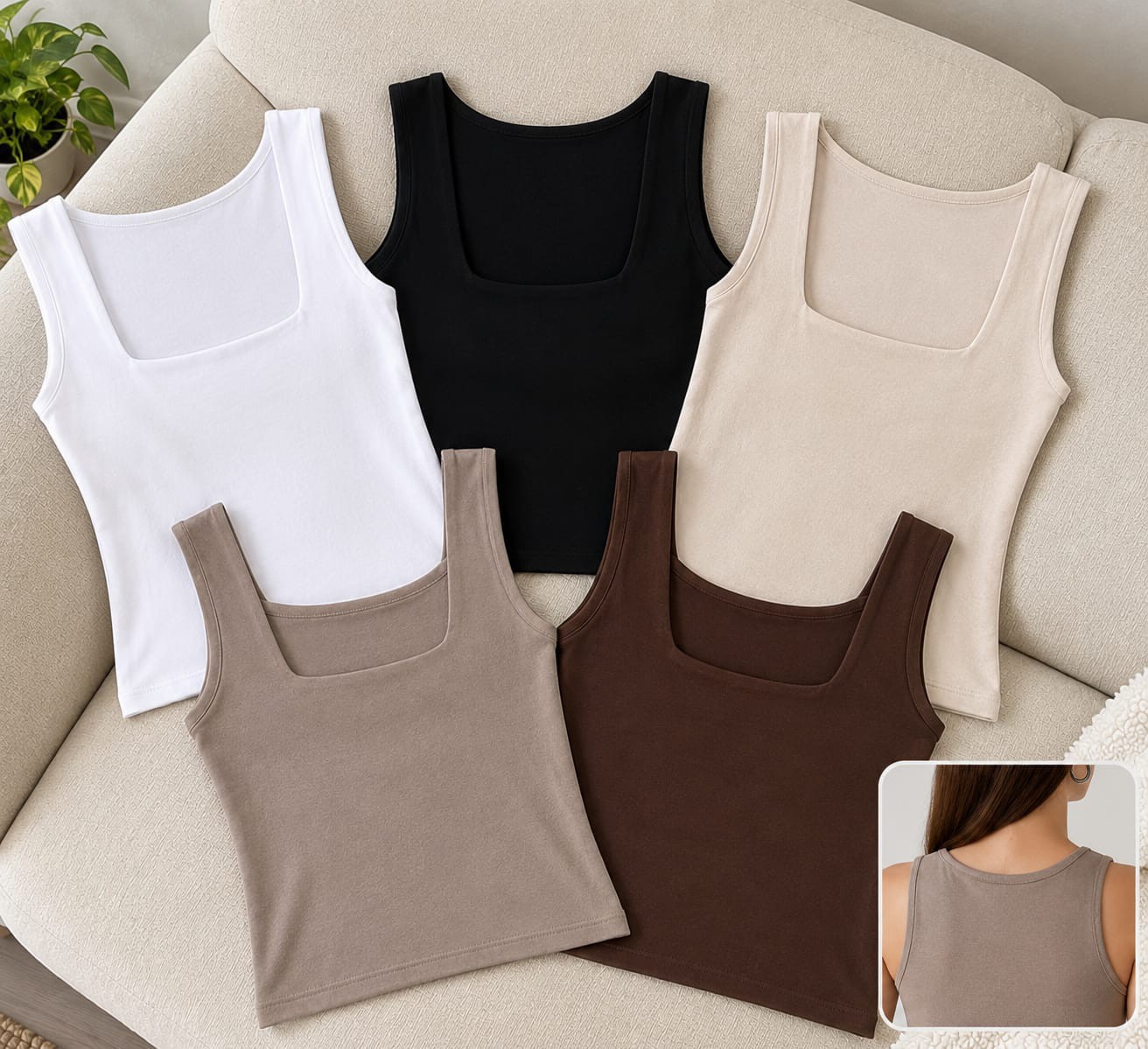 Musculosa Escote Cuadrado - Imagen 2