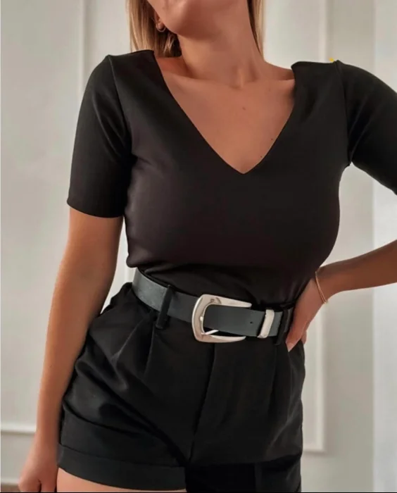 Camiseta Escote V