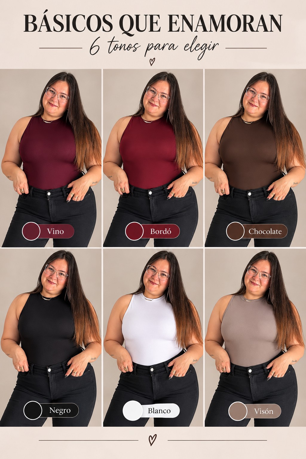 Body Cuello Roma con Doble Tela - Imagen 2