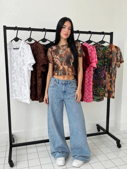 Remera Encaje - Mesh