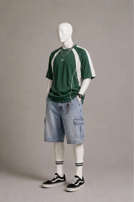 Remera Over Bicolor Nk