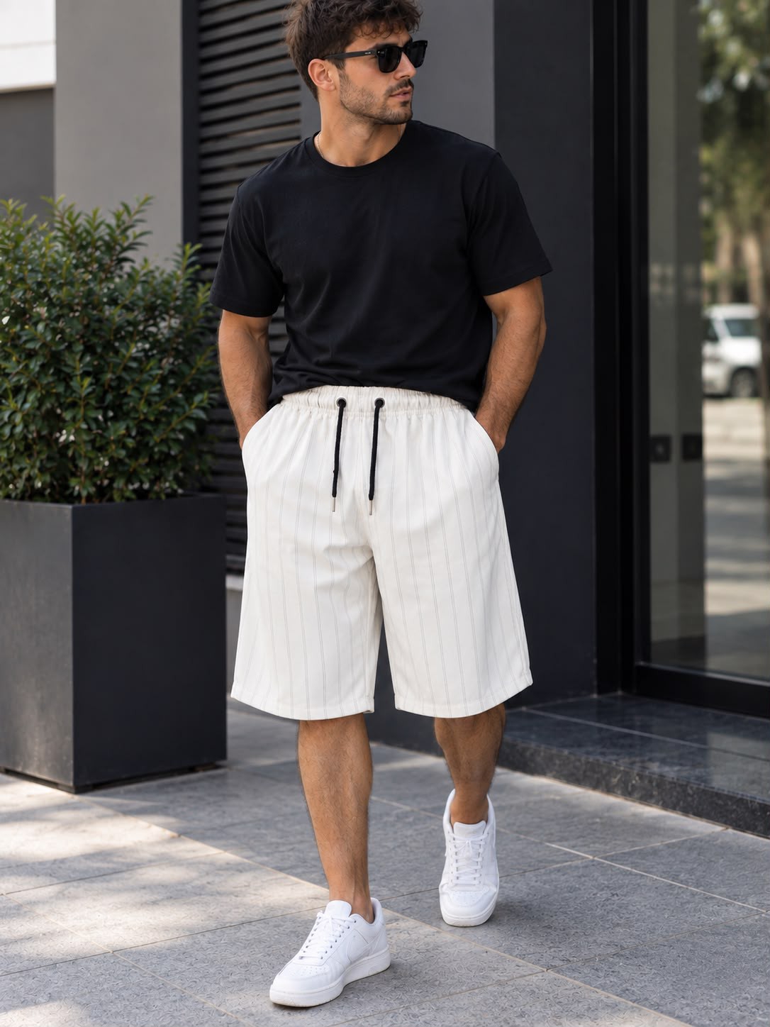 /bermuda Baggy Algodon Premium/m - Imagen 4