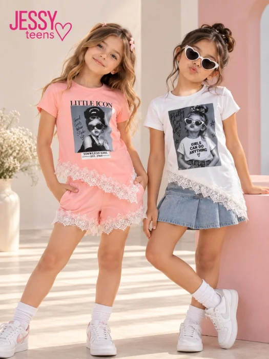 Remera con Puntilla Vogue
