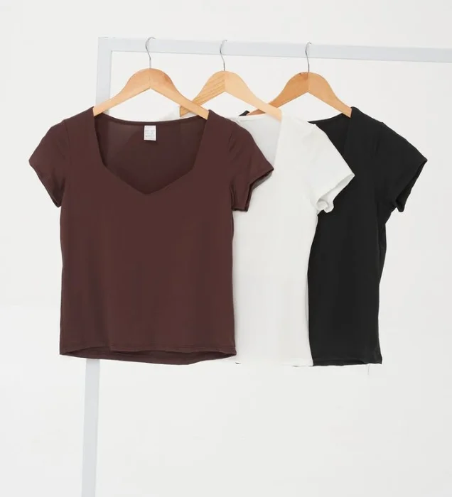 Remera Cuello Espejo Modal Soft