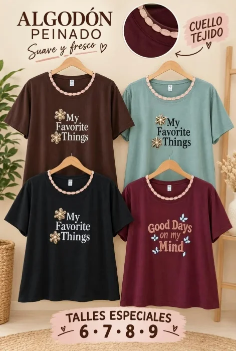 Remeras de Mujer Talles Especial