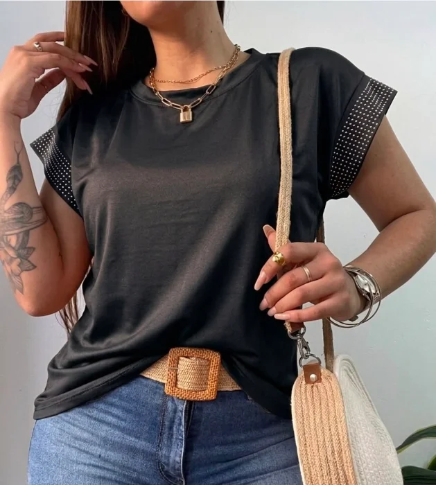 Remera Mujer con Brillo