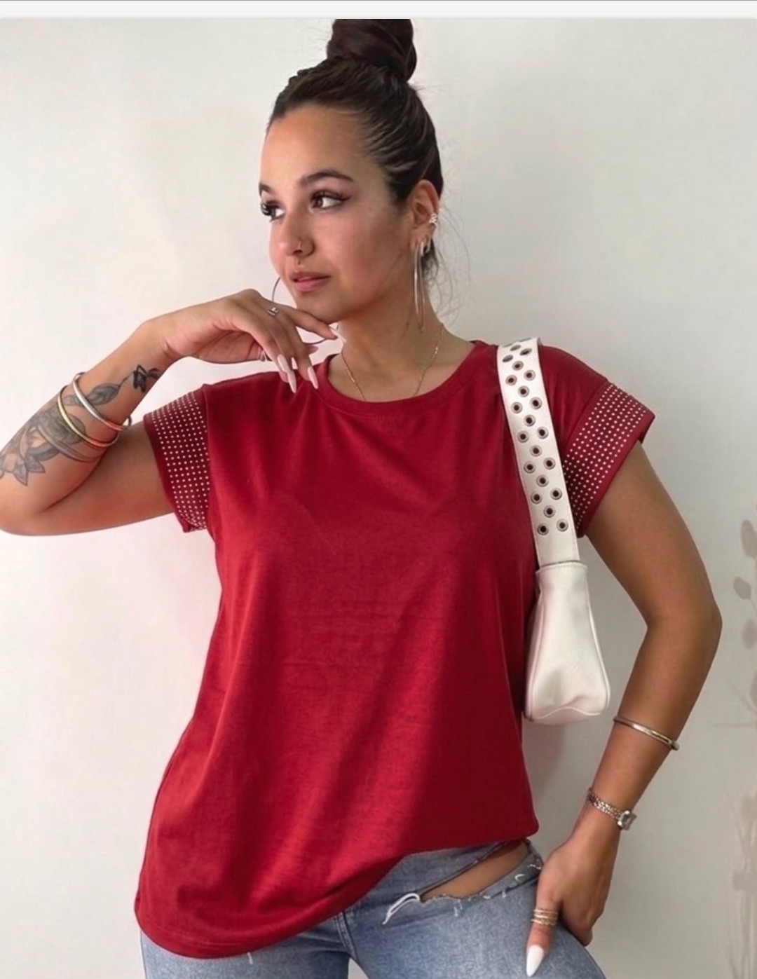 Remera Mujer con Brillo - Imagen 3