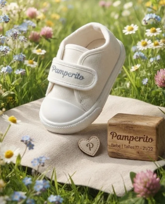Zapatillas con Abrojos Blancas