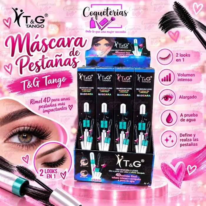 Mascara 4 D Tango  Caja de 12 Unidades